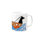 ガスかんダイナマイトのたびに出たふね Mug :right side of the handle