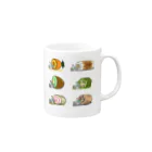 からばく社のMRI(食べ物詰め合わせ) Mug :right side of the handle