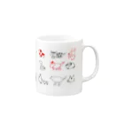 87の干支さんたち Mug :right side of the handle