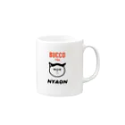 JYACOのBUCCO NYAON Mug :right side of the handle