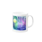 どるちぇ＊うさぎの12月《Moonシリーズ》＊Cold Moon＊ Mug :right side of the handle