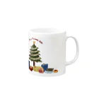 しなのクリスマスのマグカップ Mug :right side of the handle