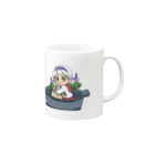 うめぼし商店の青ネギ子【鍋】 Mug :right side of the handle