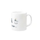 toriのおみせのPenguins (ネイビー) Mug :right side of the handle