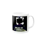 usaku shopのWHO ARE YOU Mug :right side of the handle