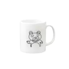 ゆるゆるふわふわのふわくまくん Mug :right side of the handle