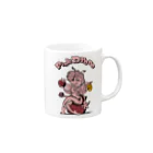 tama.llustrationのPink Drone Mug :right side of the handle