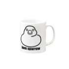 ももよりの文鳥 Mug :right side of the handle