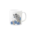 IRISPLACEのRagdoll Hydrangea ( ラグドール / 猫 )　2 Mug :right side of the handle