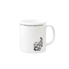 MicaPix/SUZURI店のHappydayドッツさん（左ききさん用） Mug :right side of the handle