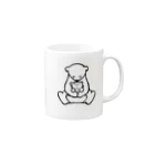 niaconiqのなかよしシロクマおやこくん Mug :right side of the handle