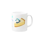 かやさんだよのペンギンキラキラマグ Mug :right side of the handle