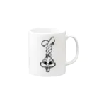絵描きの卵のbunny Mug :right side of the handle