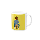 tinyjohnのジャンベを愛する男 Mug :right side of the handle