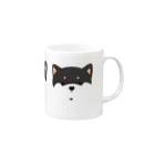 うずショップのおしば　柴犬(黒) Mug :right side of the handle