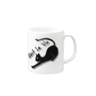 Merci-Catのセラビ Mug :right side of the handle