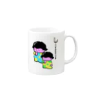 AZNDAショップ！のしー！　サイレントぼうやず Mug :right side of the handle