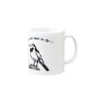 ひだりききのはくせきれい Mug :right side of the handle