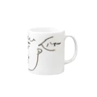 下がり眉店の下がり眉ツバ子さん Mug :right side of the handle