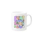 MASHIGE's SHOPのMITSUDANU(colorful) Mug :right side of the handle