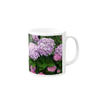 ひかわまことの紫陽花 Mug :right side of the handle