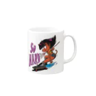 nidan-illustrationの“So HARD” Mug :right side of the handle