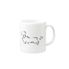 Trimmer “YORI”の『ダックス(シルエット)』 Mug :right side of the handle