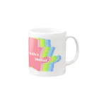 Savlemittsの子むさグラデーション Mug :right side of the handle