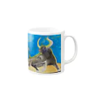 Coshi-Mild-Wildの牛 Mug :right side of the handle