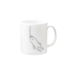 のどぐろのだつりょくねこ？ Mug :right side of the handle