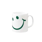 studiohapunaのSMILE_GREEN Mug :right side of the handle