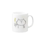 酒くずの部屋の【ふてねこさん】金欠ねこさん Mug :right side of the handle