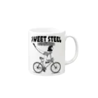 nidan-illustrationの"SWEET STEEL Cycles" #1 Mug :right side of the handle