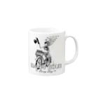 nidan-illustrationの"HAPPY HOUR"(B&W) #1 Mug :right side of the handle