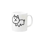 犬のアパレル屋の左手で書いた犬 Mug :right side of the handle