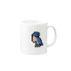 【ドット絵】ネコブレ商店のハシビロコウ Mug :right side of the handle