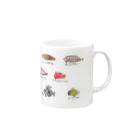 perusyの魚マグカップ Mug :right side of the handle