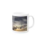 Nonbiri　gardenののんびり夕空グラデーション Mug :right side of the handle