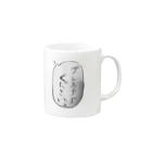 絵描きへたくそのプレステ5 ください Mug :right side of the handle