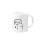 ABEMARUの指で描いてる Mug :right side of the handle