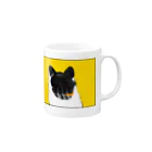 ふじひとの猫きいろあたま Mug :right side of the handle