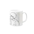 Mini Store のneivy. Cafe mug マグカップの取っ手の右面