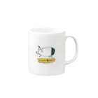 now worksの飲む場所を指示してくるコップ(おむつ犬) Mug :right side of the handle