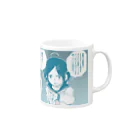 片陸遼助の上品な女の子 Mug :right side of the handle