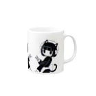 成ｒ？のฅ(^^ฅ) Mug :right side of the handle