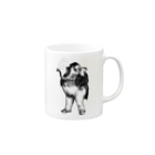 古書　天牛書店のグランヴィル「象」　＜アンティーク・プリント＞ Mug :right side of the handle