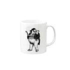 古書　天牛書店のグランヴィル「象」　＜アンティーク・プリント＞ Mug :right side of the handle