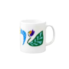 PAPADan【ぱぱだん】のสบายサバーイ タイ文字　花文字 Mug :right side of the handle