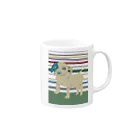 DOG DOG DOGのぶち犬 Mug :right side of the handle