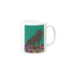 DOG DOG DOGSの茶犬 Mug :right side of the handle